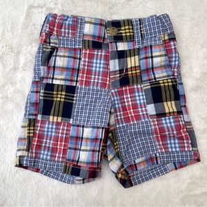 Janie and Jack Patchwork Plaid Shorts, Sz 3